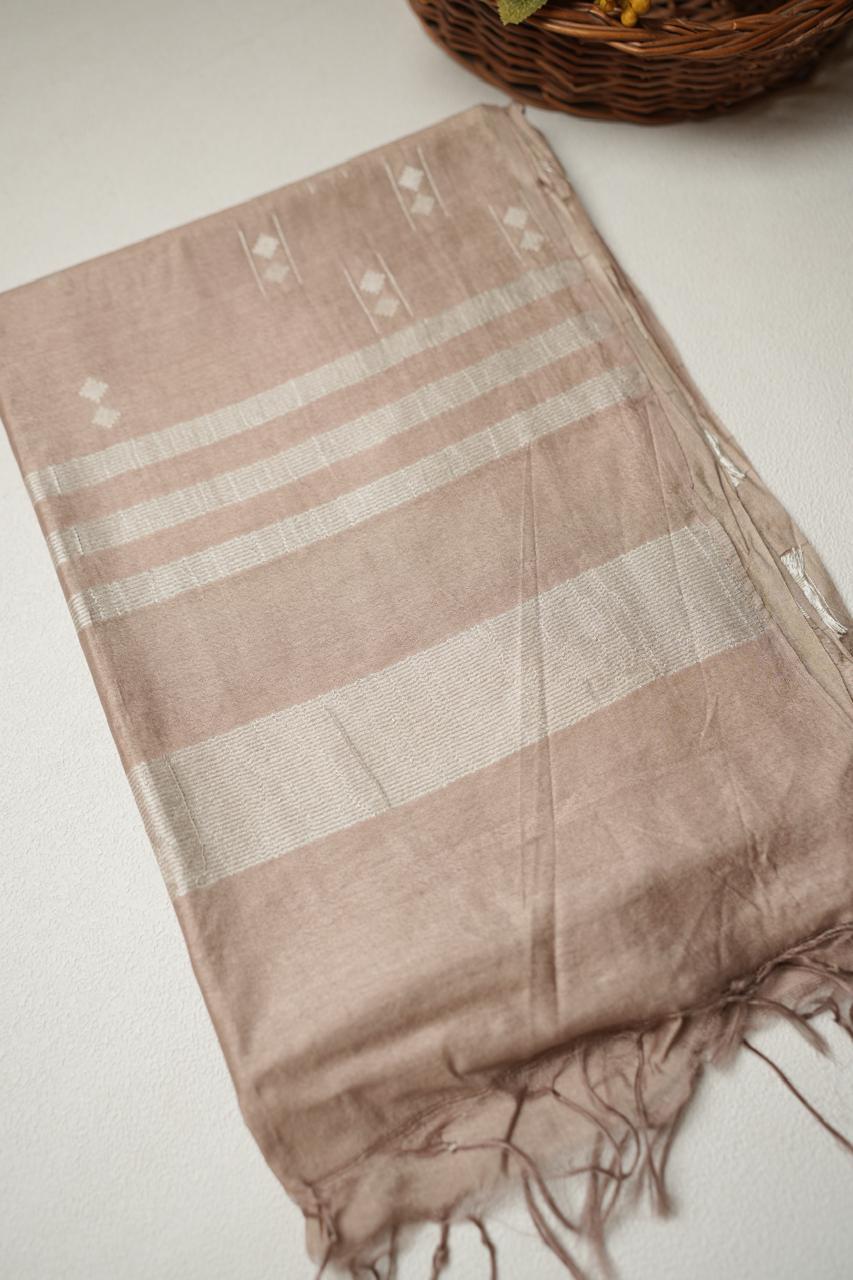 Linen Cotton Saree TSA4314