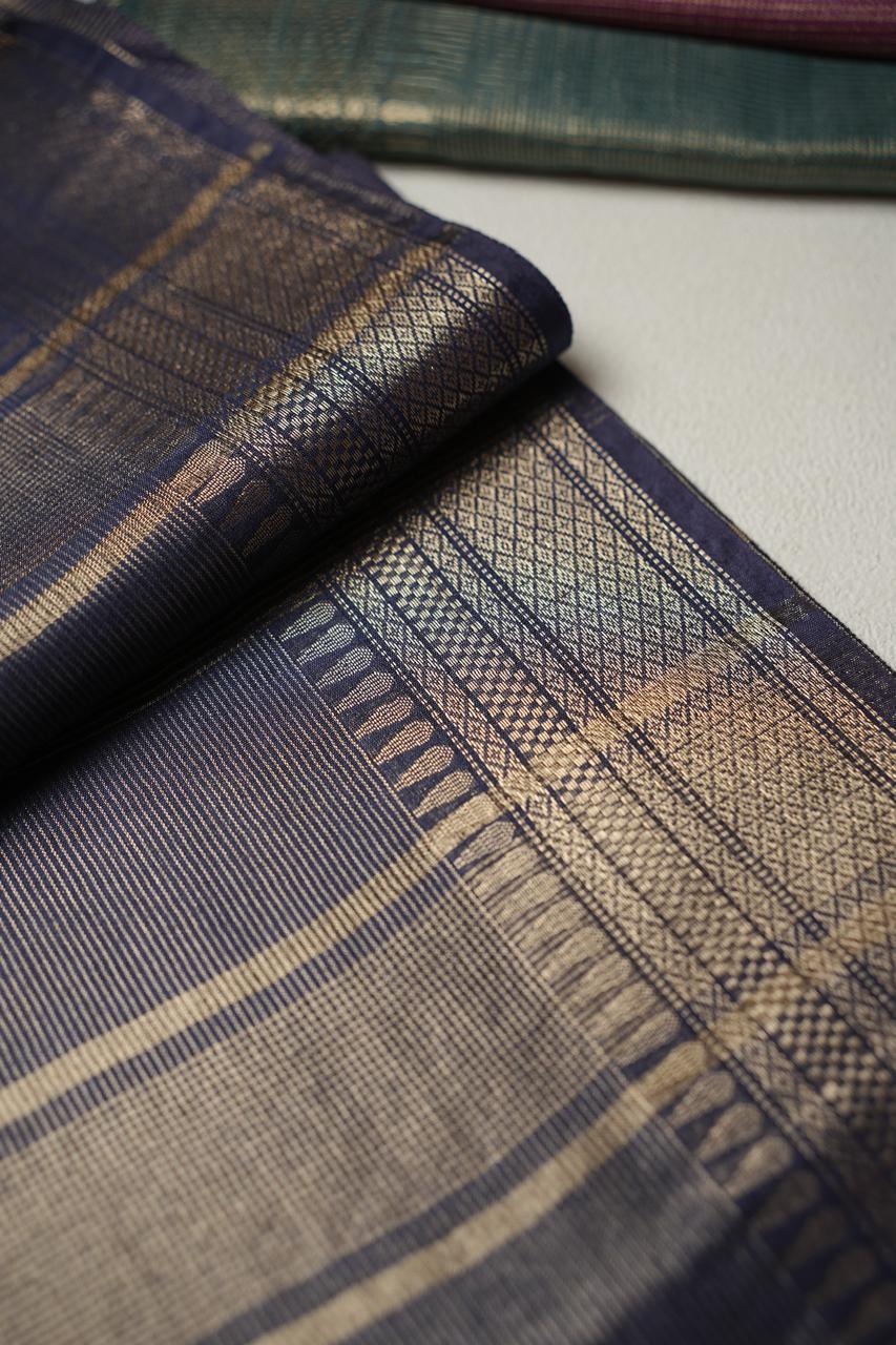 Linen Cotton Saree TSA4316