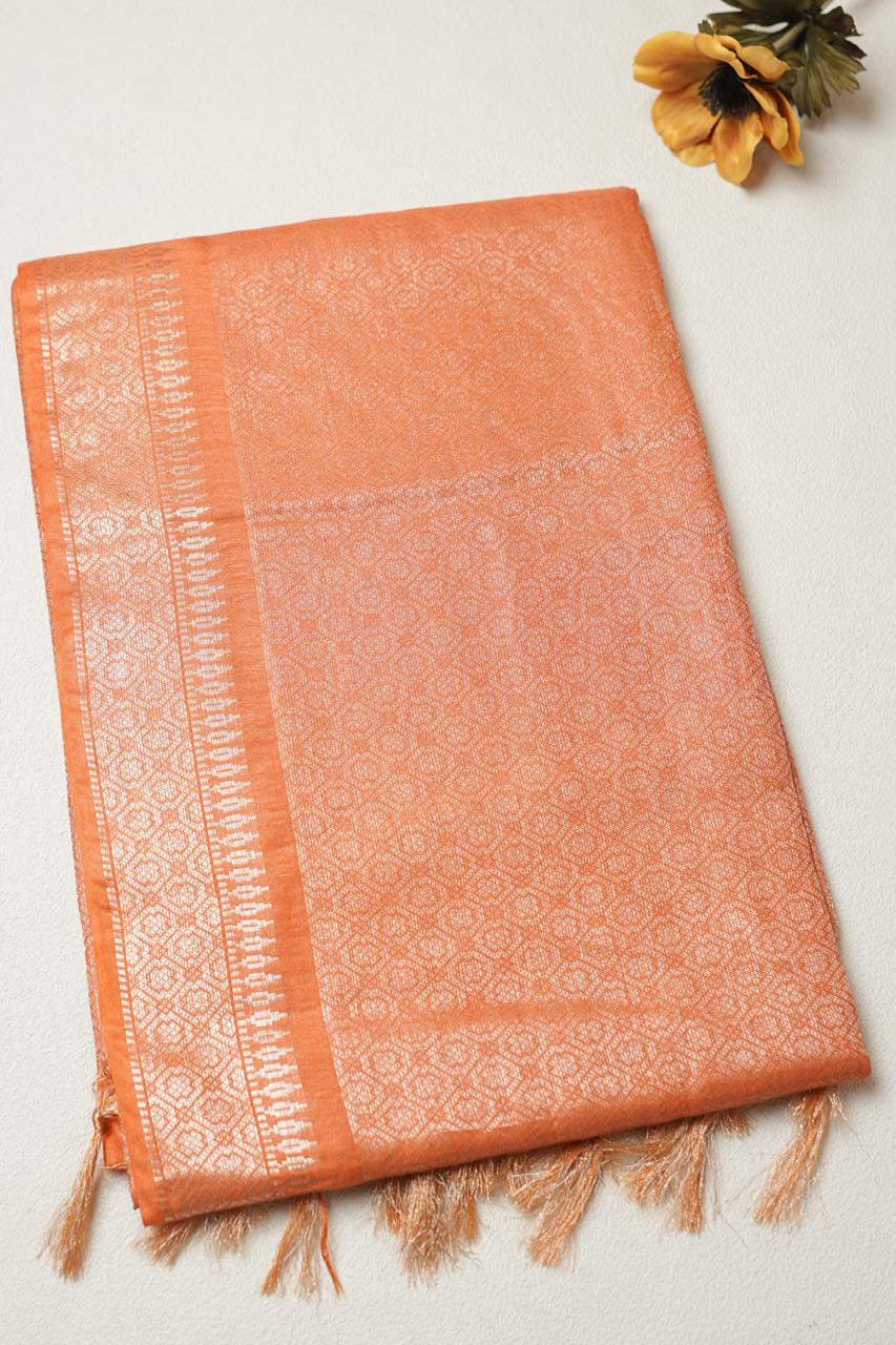 Linen Cotton Saree TSA4328