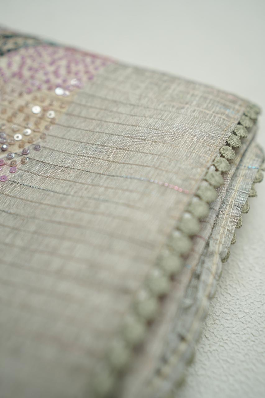Semi-Tussar Saree TSA4353
