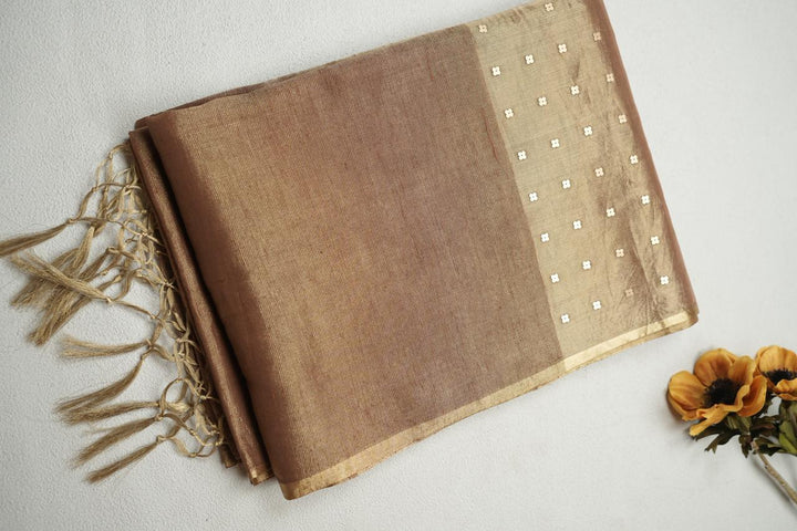 Linen Tissue Saree TSA4366