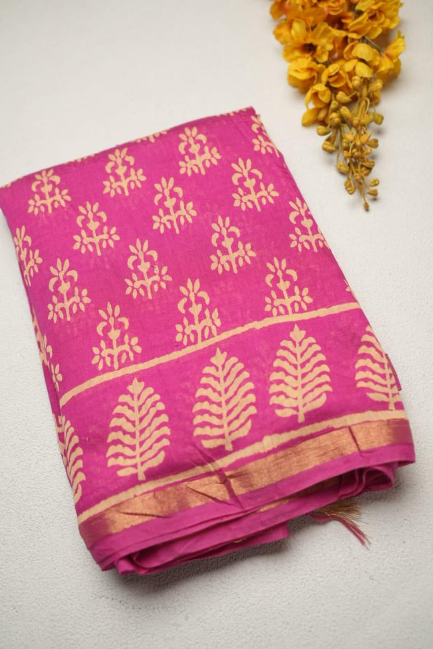 Chanderi Mix Saree TSA4386