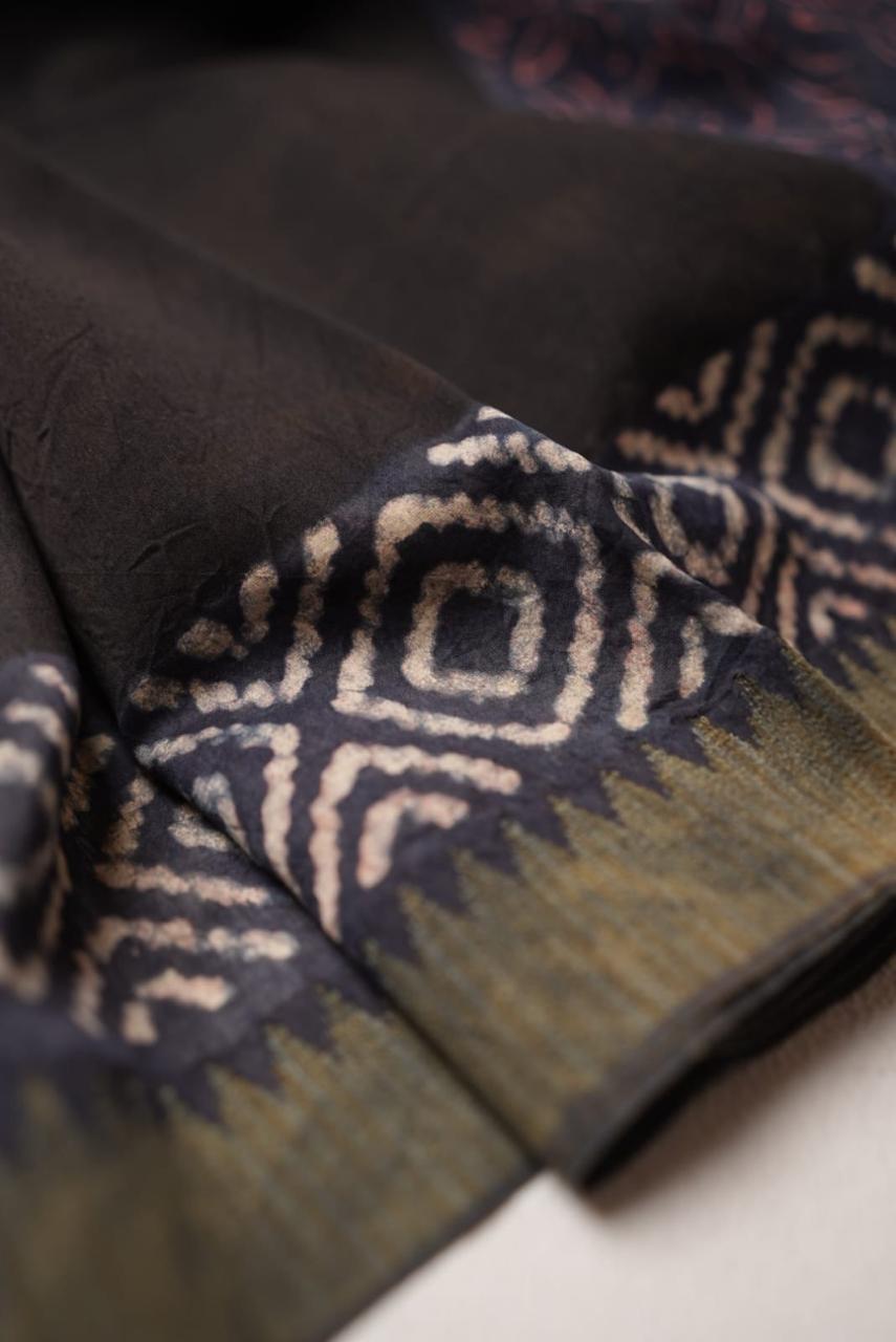 Chanderi Cotton Saree TSA4387 Print 1