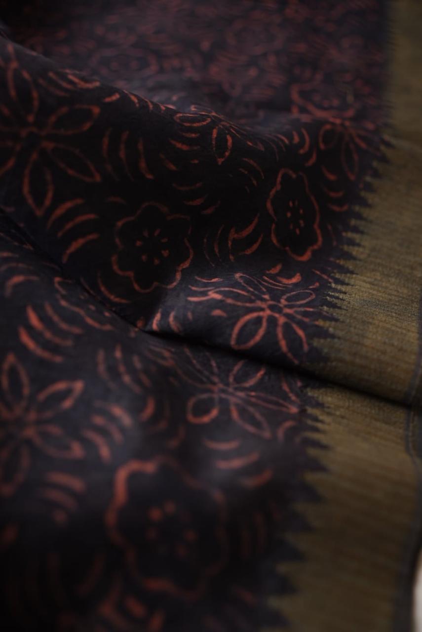 Chanderi Cotton Saree TSA4387 Print 1