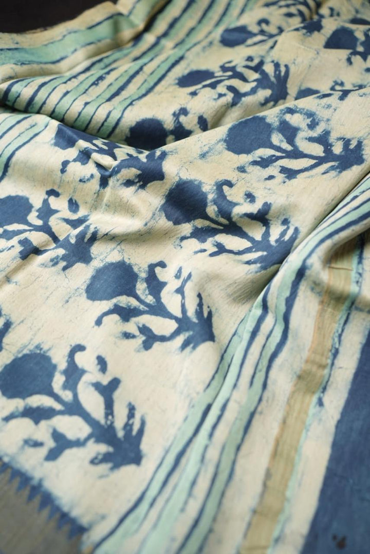 Chanderi Cotton Saree TSA4387 Print 2