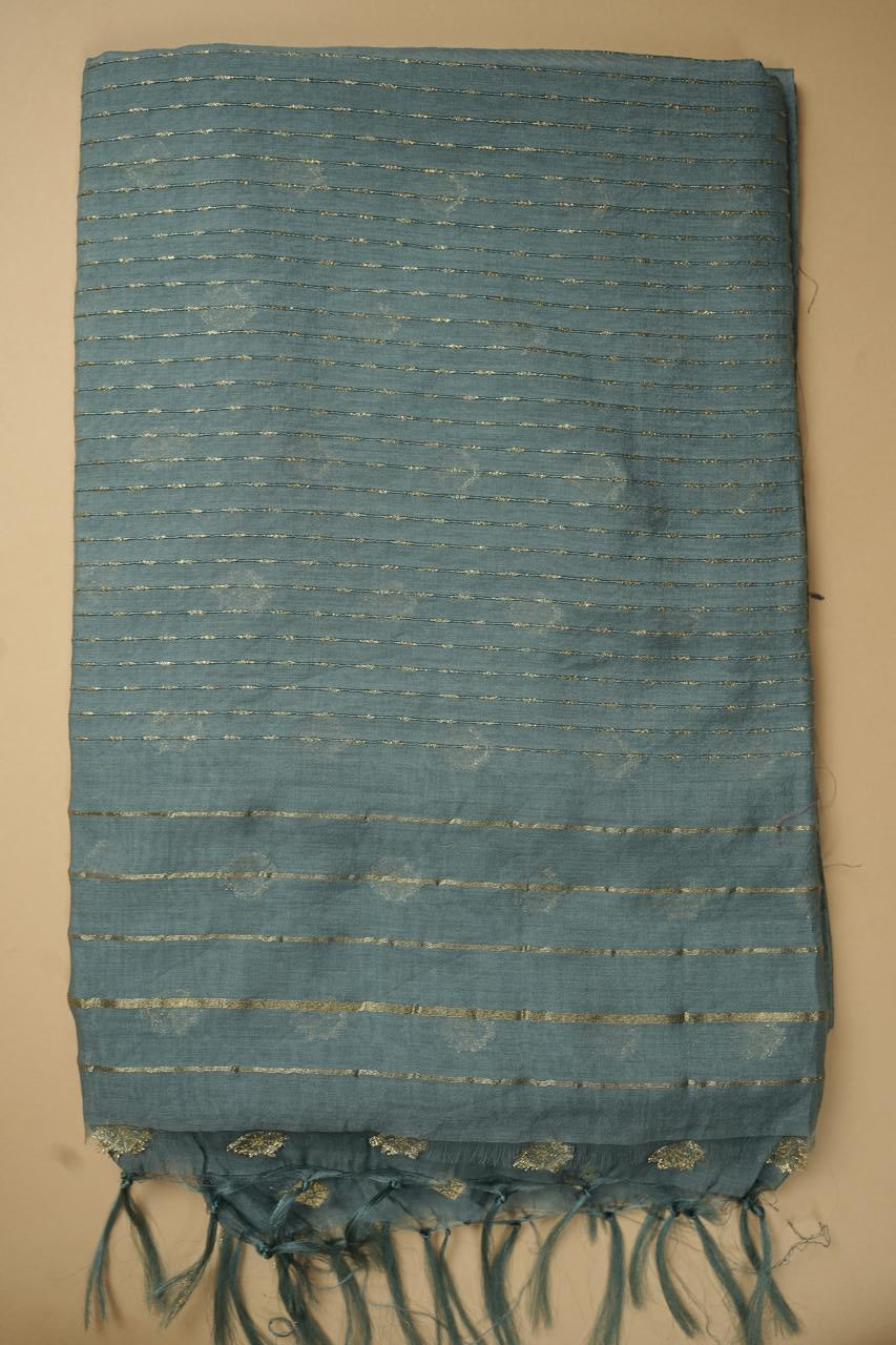 Linen Cotton Saree TSA4402