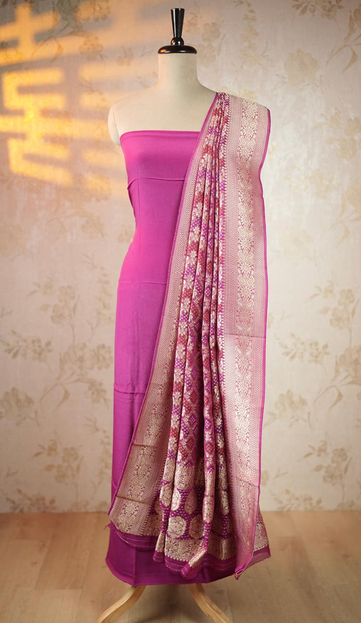 Crepe Salwar with Banarasi Duppatta TSS4409