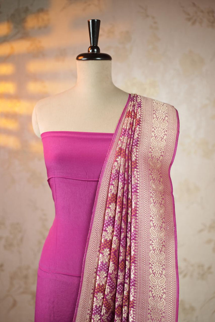 Crepe Salwar with Banarasi Duppatta TSS4409