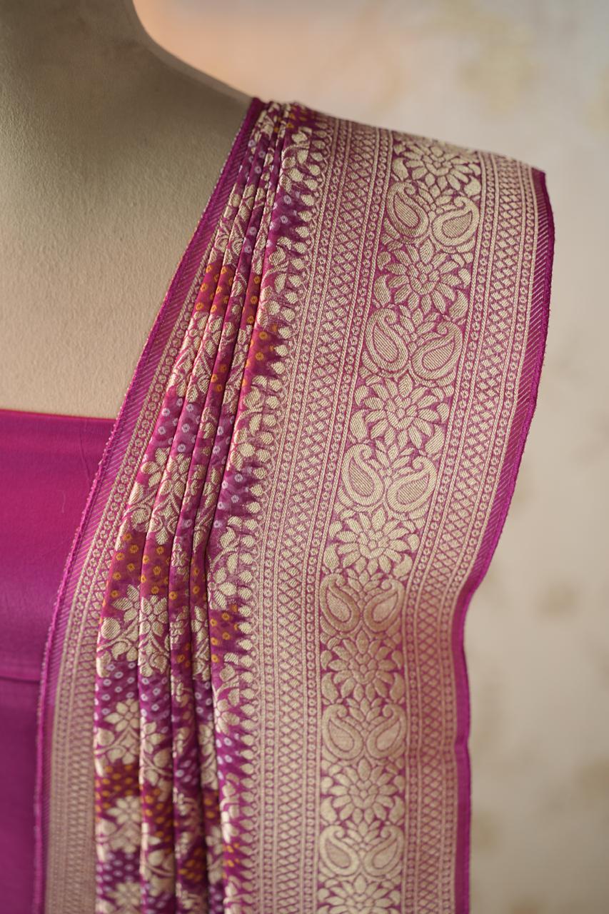 Crepe Salwar with Banarasi Duppatta TSS4409