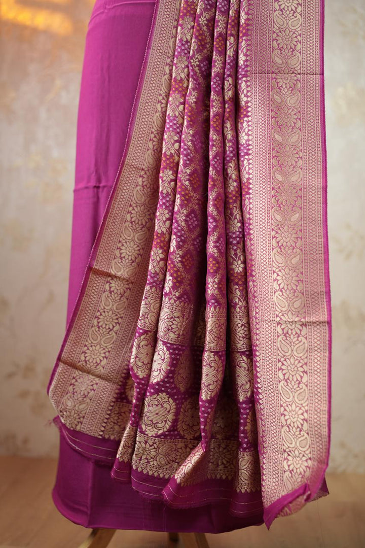 Crepe Salwar with Banarasi Duppatta TSS4409