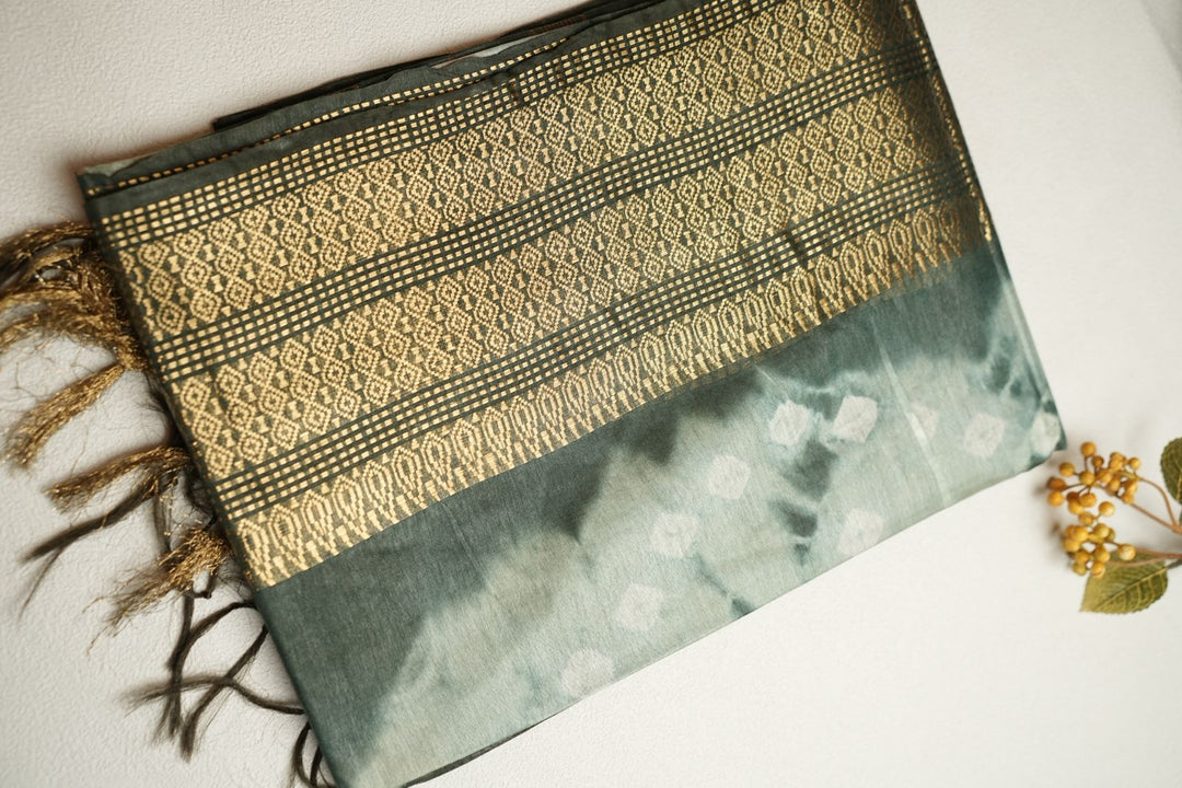 Linen Cotton Saree TSA4420