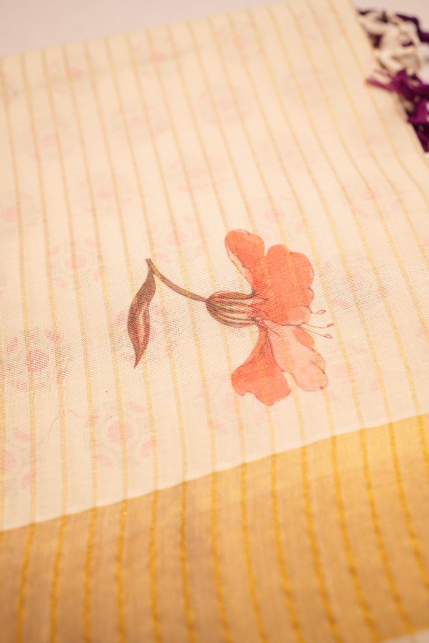 Kerala Cotton Saree TSA689