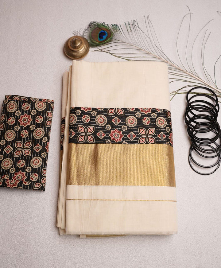 Kerala Cotton Saree TSA692