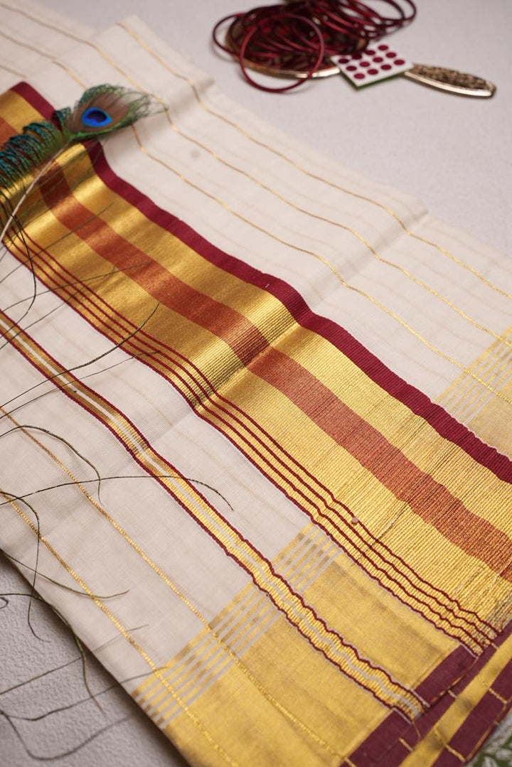 Kerala Cotton Saree TSA693