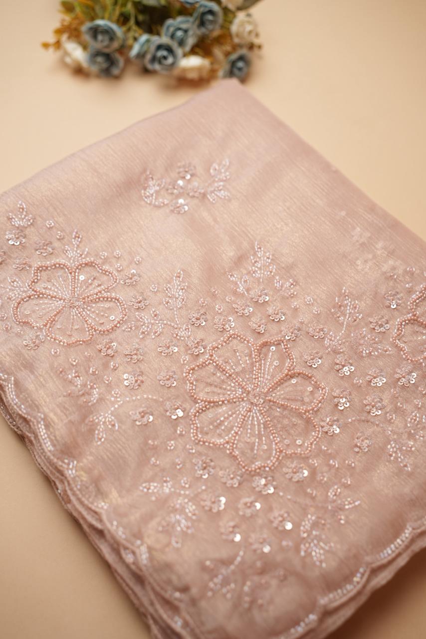 Crushed Organza Saree TSA4462