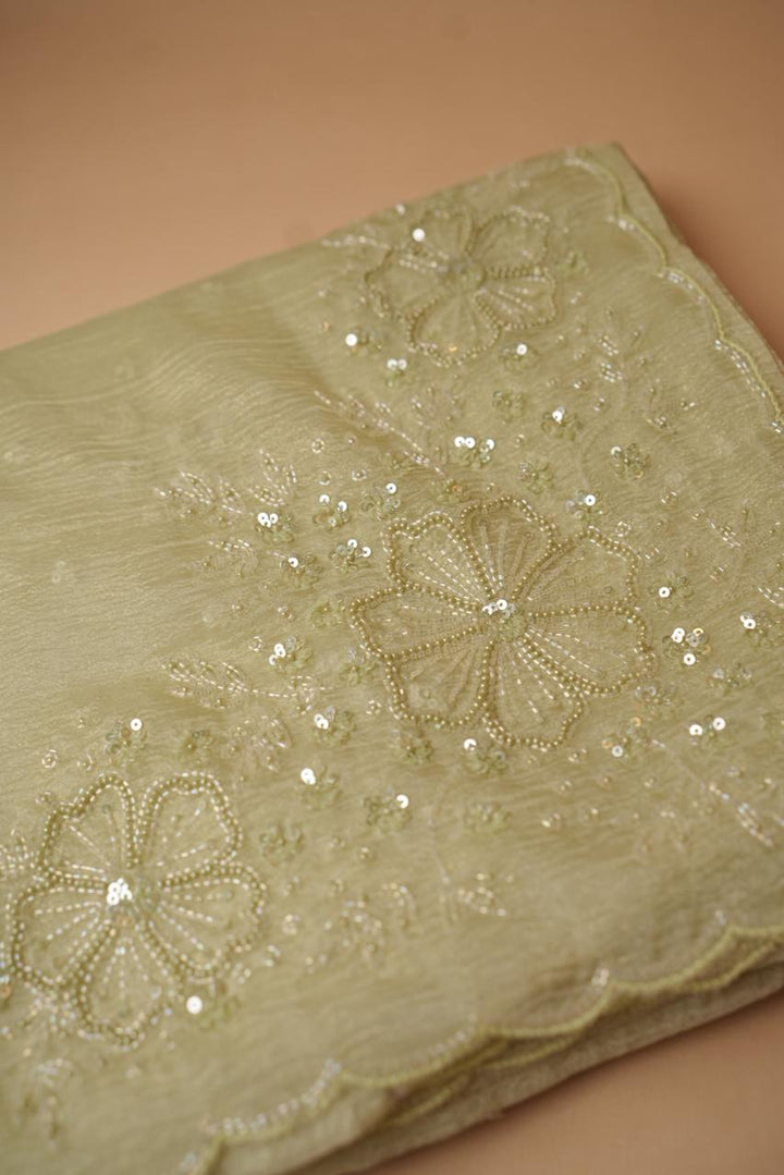 Crushed Organza Saree TSA4462