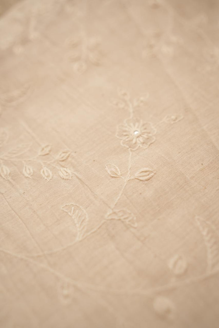 Chanderi Material Patch Work and Thread Work TRF4482