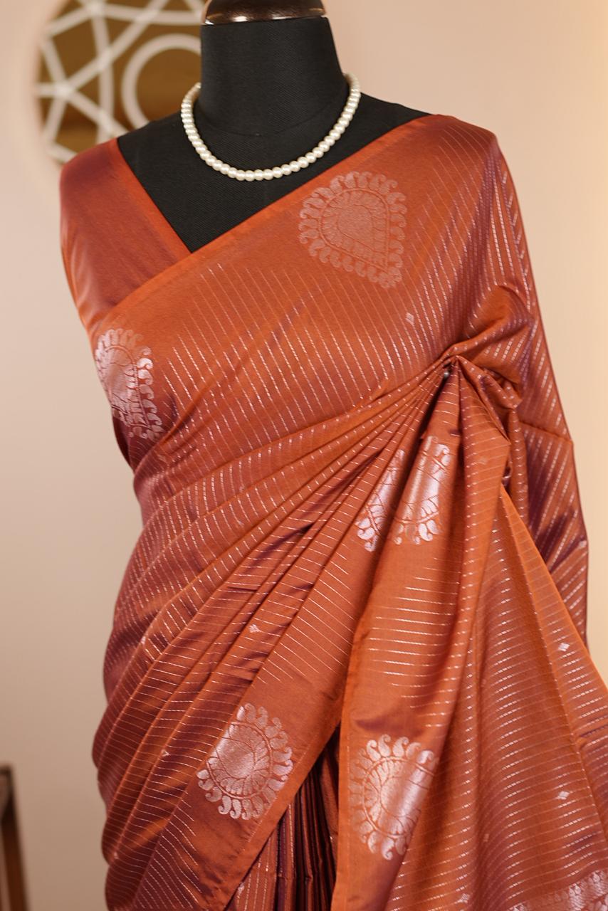 Semi Silk Saree TSA699