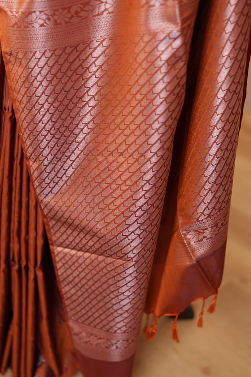 Semi Silk Saree TSA699