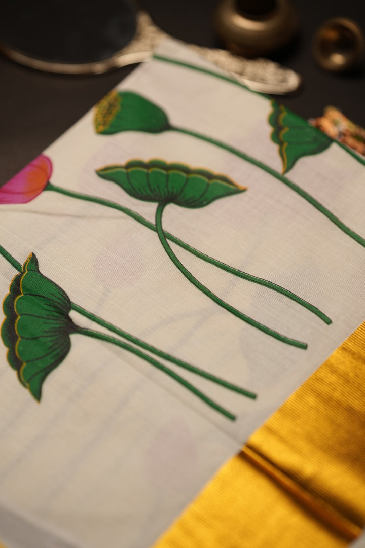 Kerala Cotton Saree TSA732