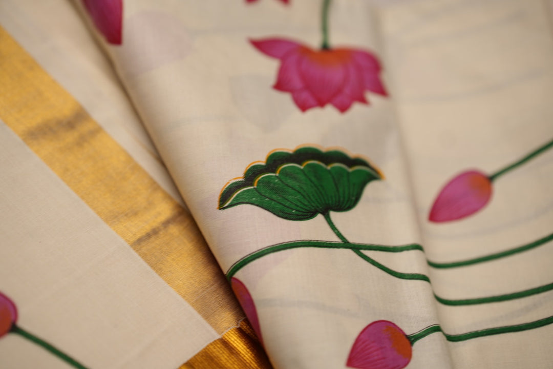 Kerala Cotton Saree TSA732