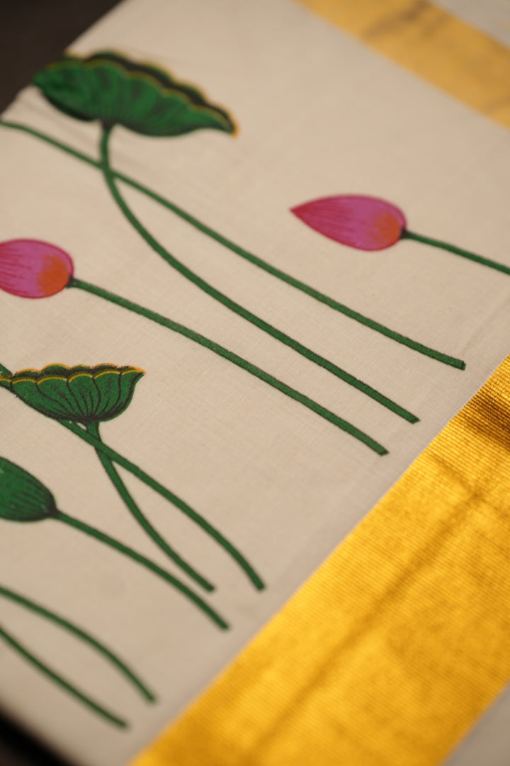 Kerala Cotton Saree TSA732