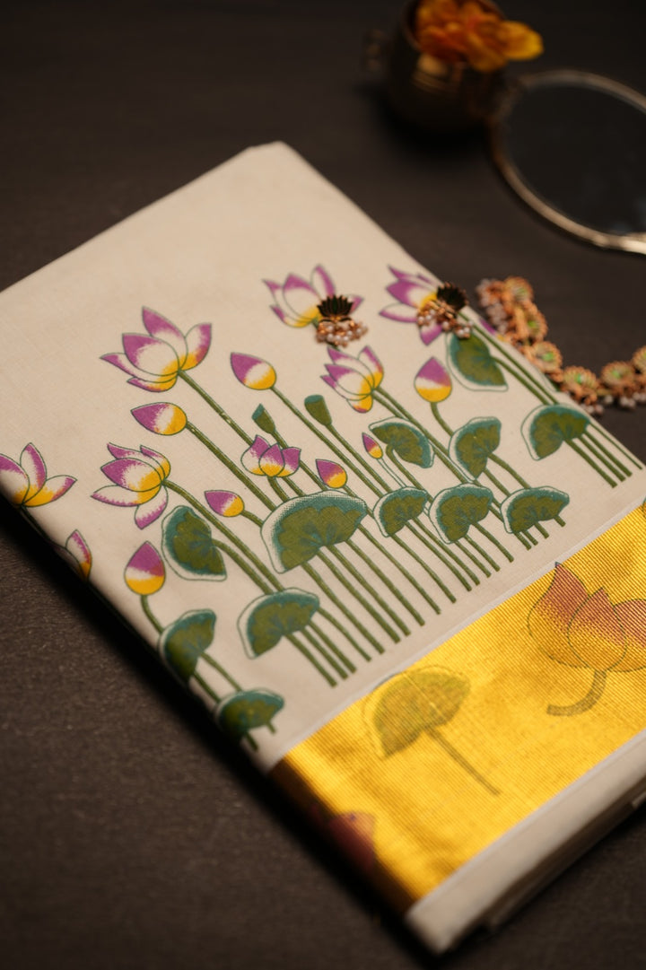Kerala Cotton Saree TSA733