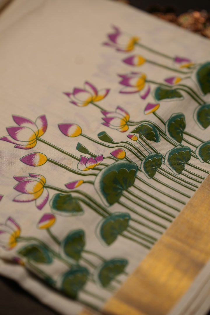 Kerala Cotton Saree TSA733