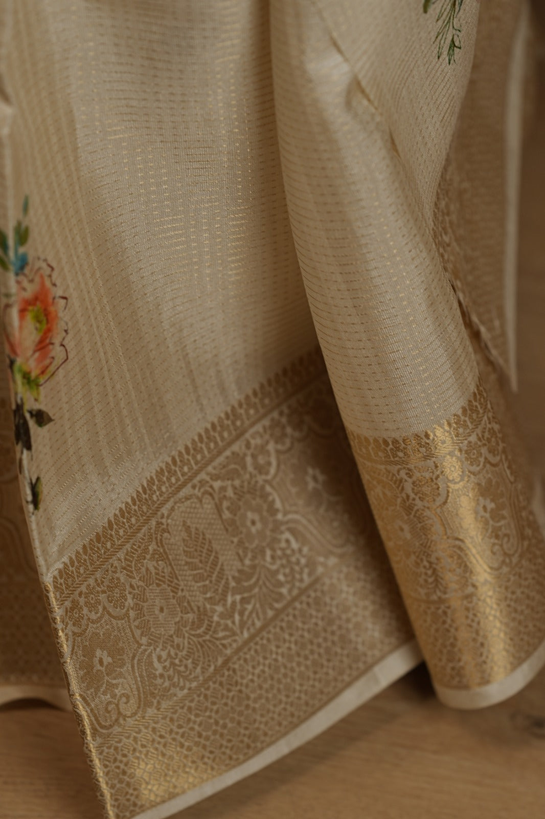 Semi Silk Unstitched Dhawani TDN775