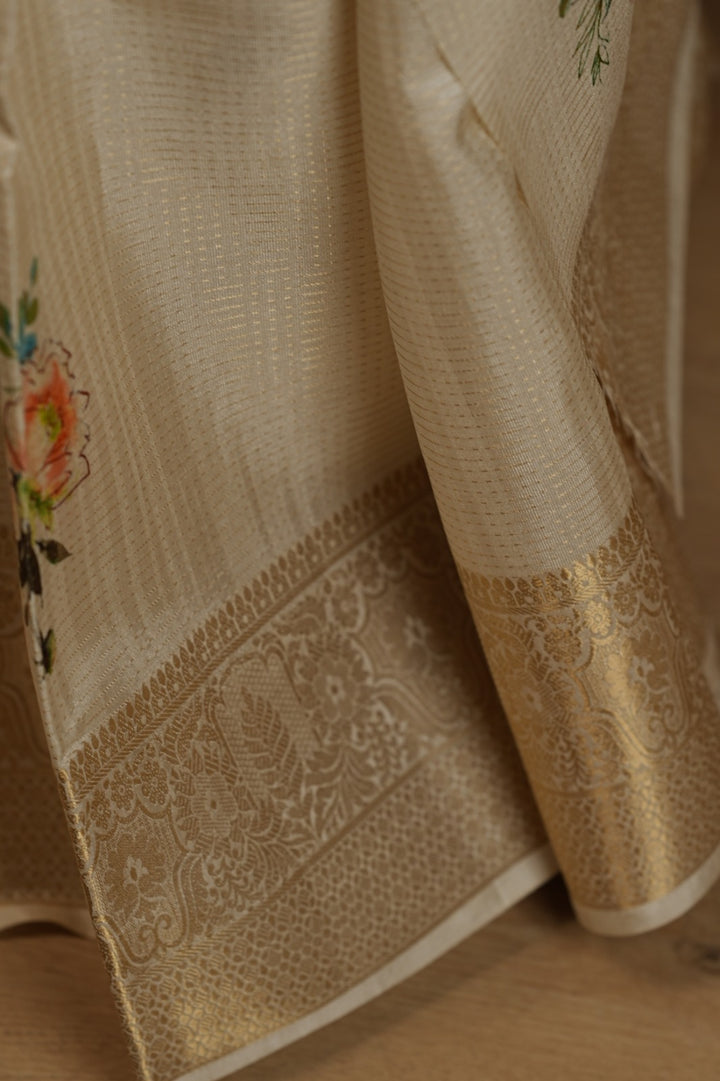 Semi Silk Unstitched Dhawani TDN775