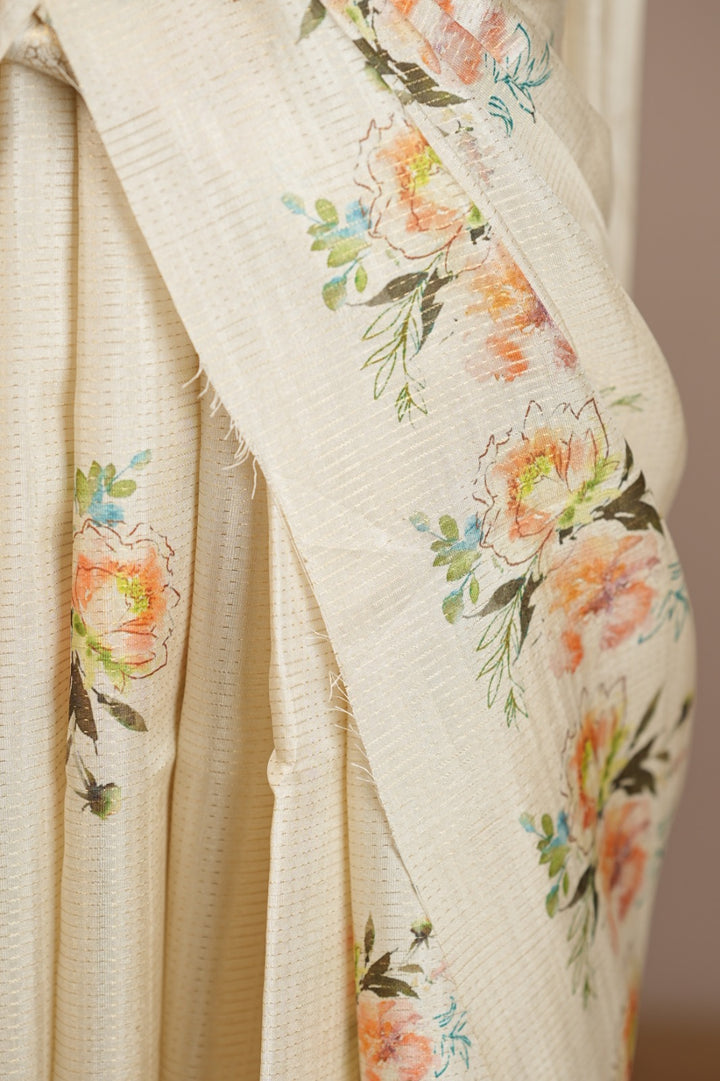 Semi Silk Unstitched Dhawani TDN775