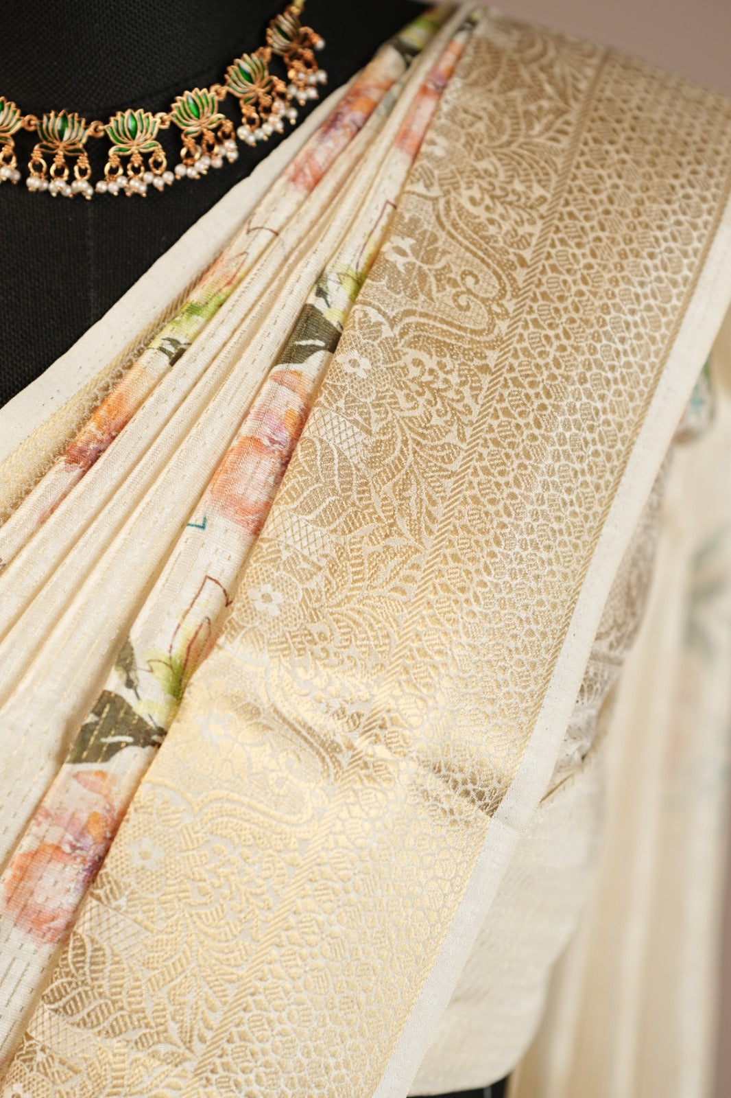 Semi Silk Unstitched Dhawani TDN775