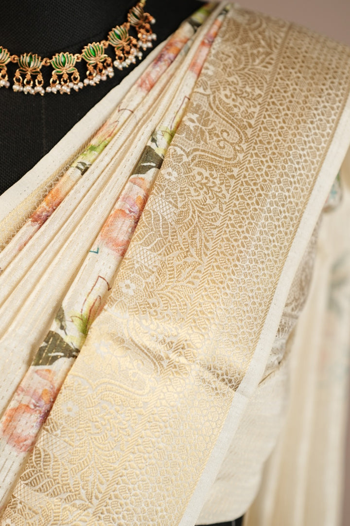 Semi Silk Unstitched Dhawani TDN775