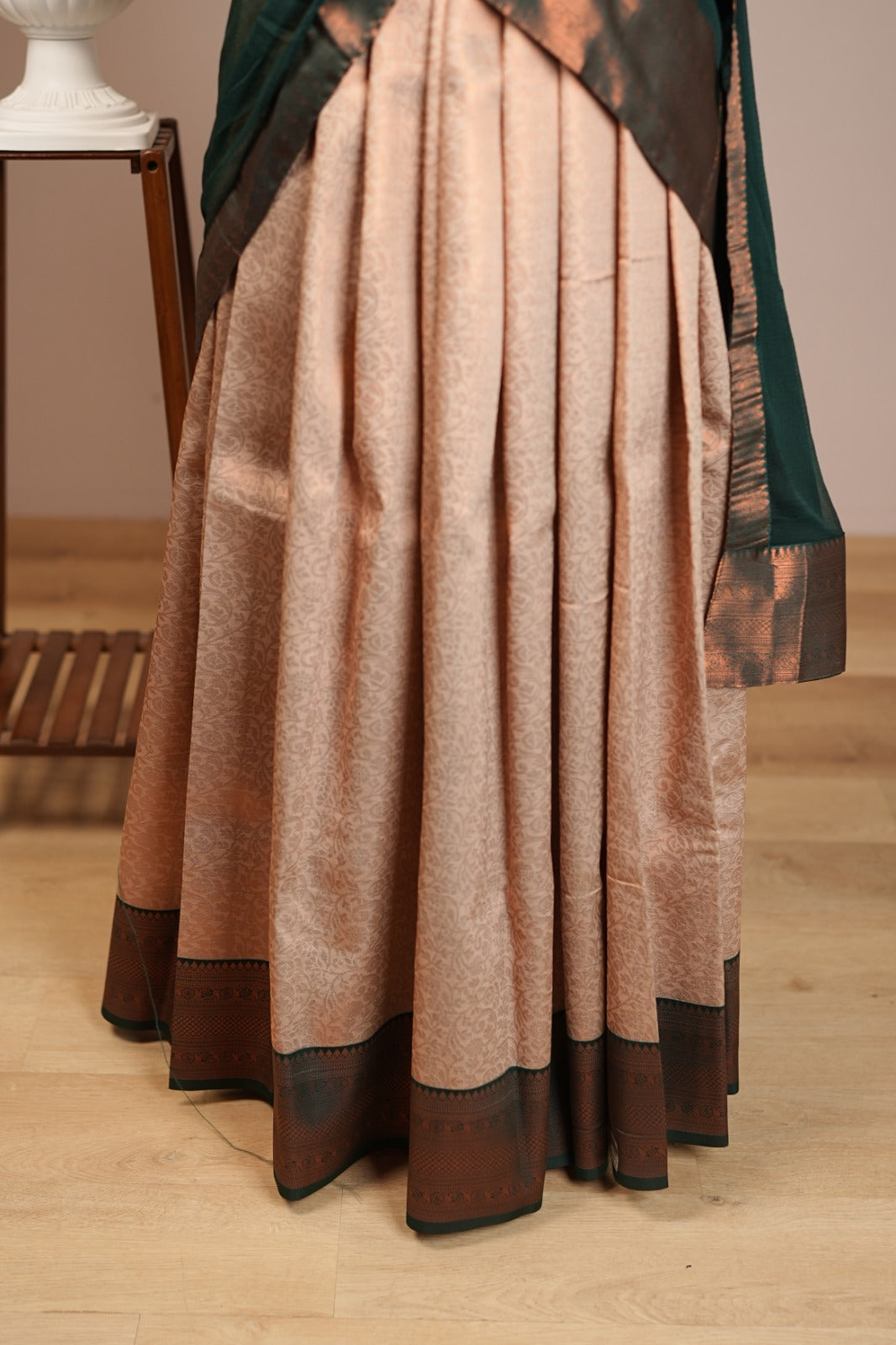Semi Silk Unstitched Dhawani TDN777