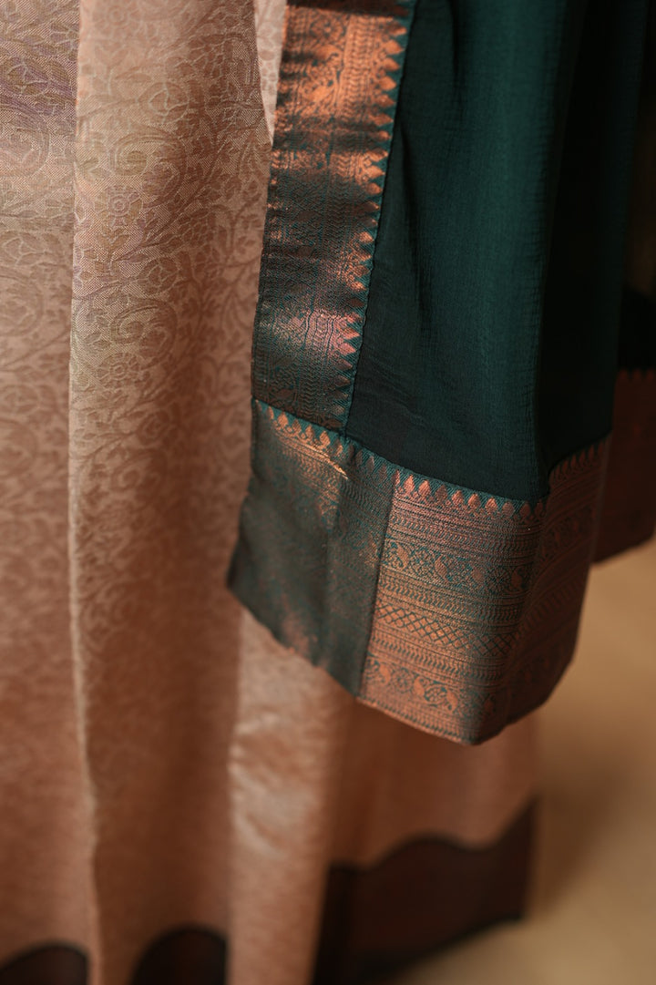 Semi Silk Unstitched Dhawani TDN777
