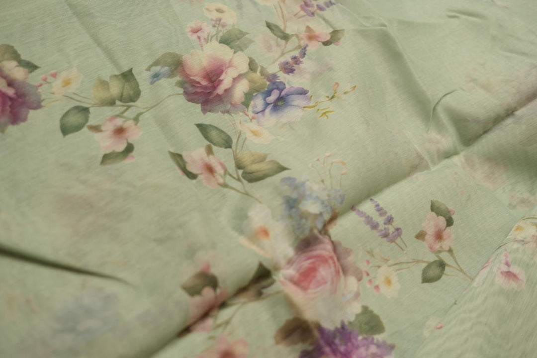 Chanderi Mix Saree TSA4594