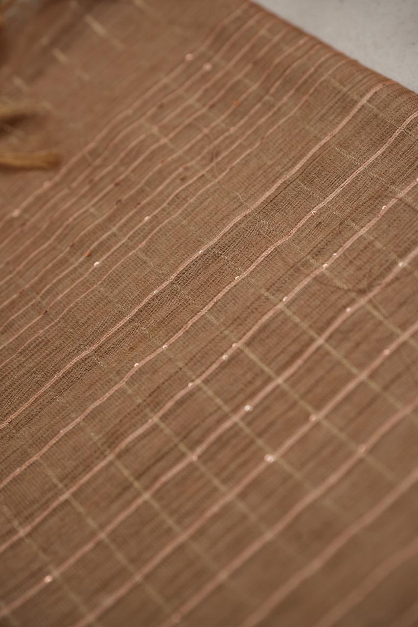 Linen Cotton Saree TSA860
