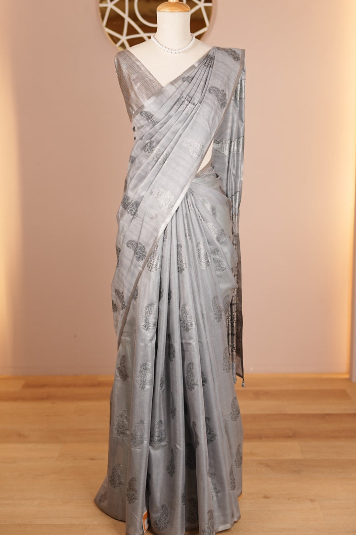 Semi-Silk Saree TSA887