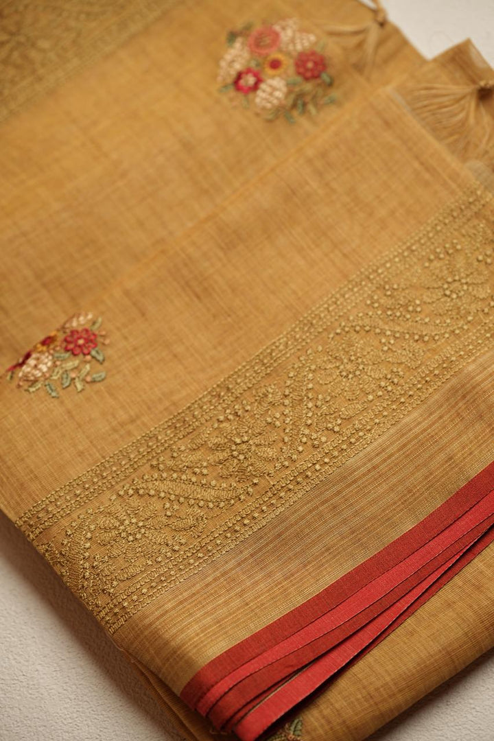 Linen Tissue Saree TSA4623