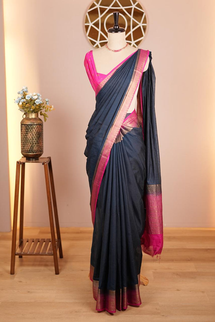 Linen Cotton Saree TSA4660