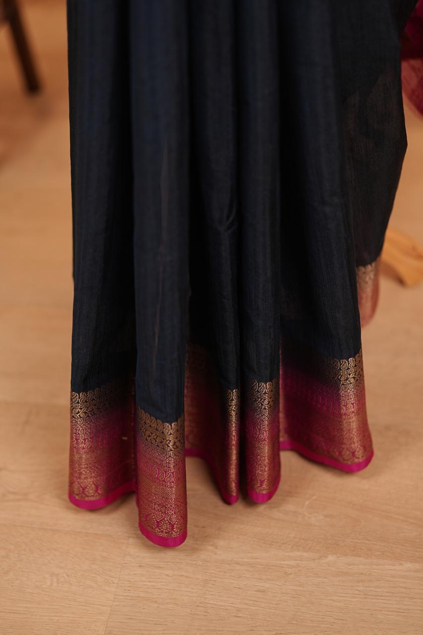 Linen Cotton Saree TSA4660