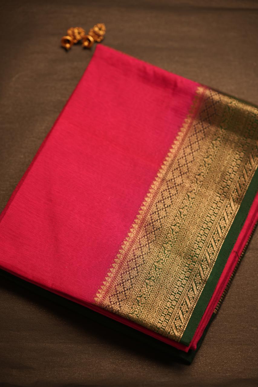 Linen Cotton Saree TSA4660