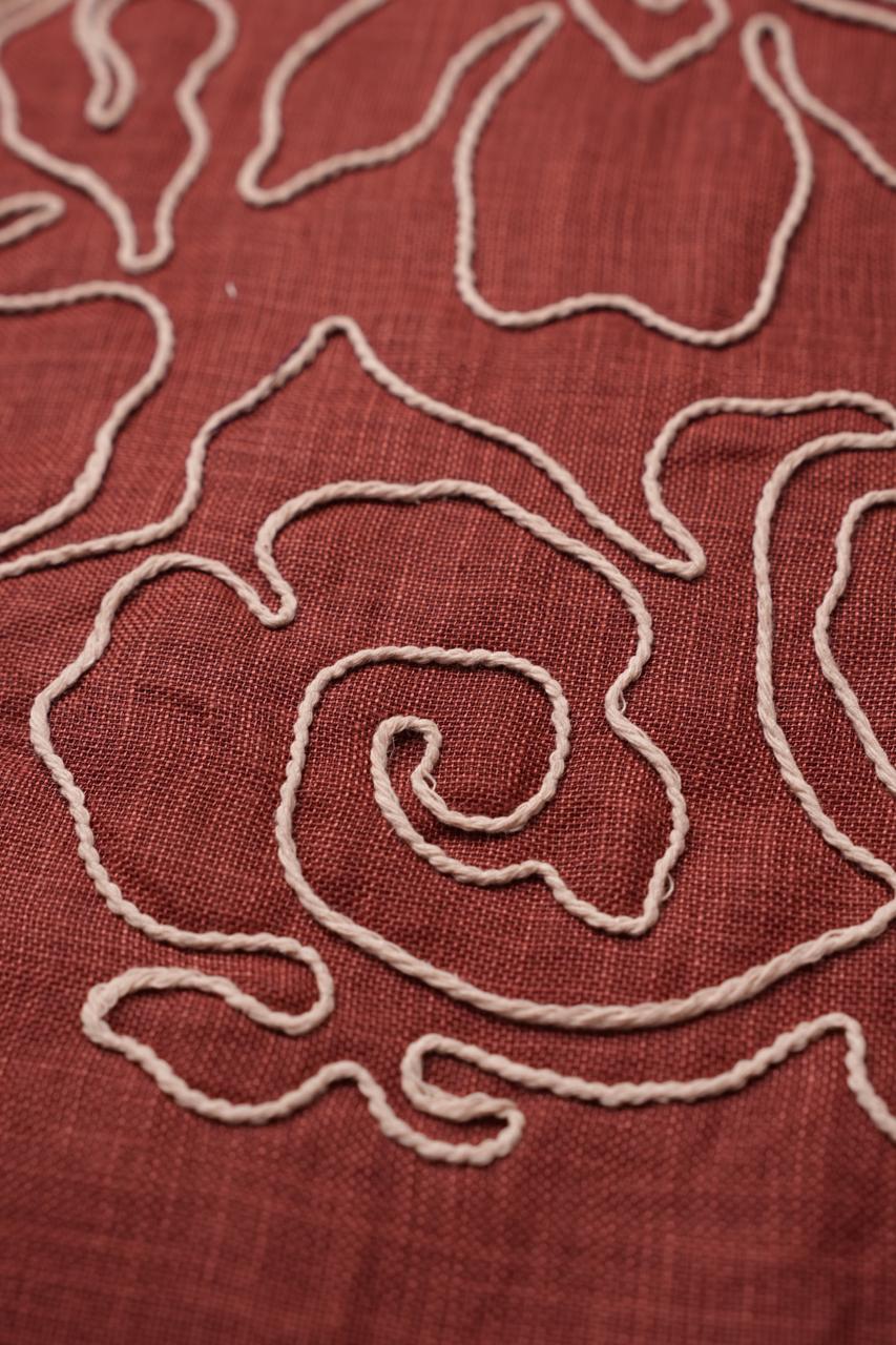 Art Linen Material TRF4695 Burnt Orange