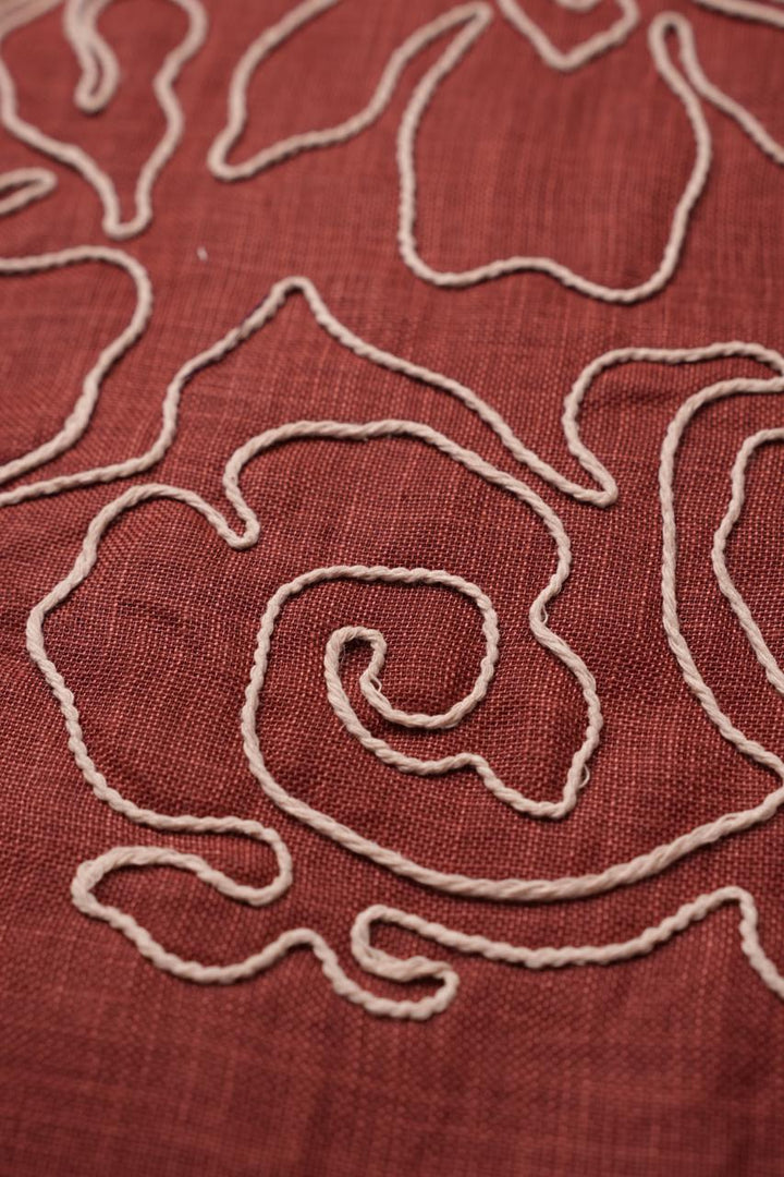 Art Linen Material TRF4695 Burnt Orange