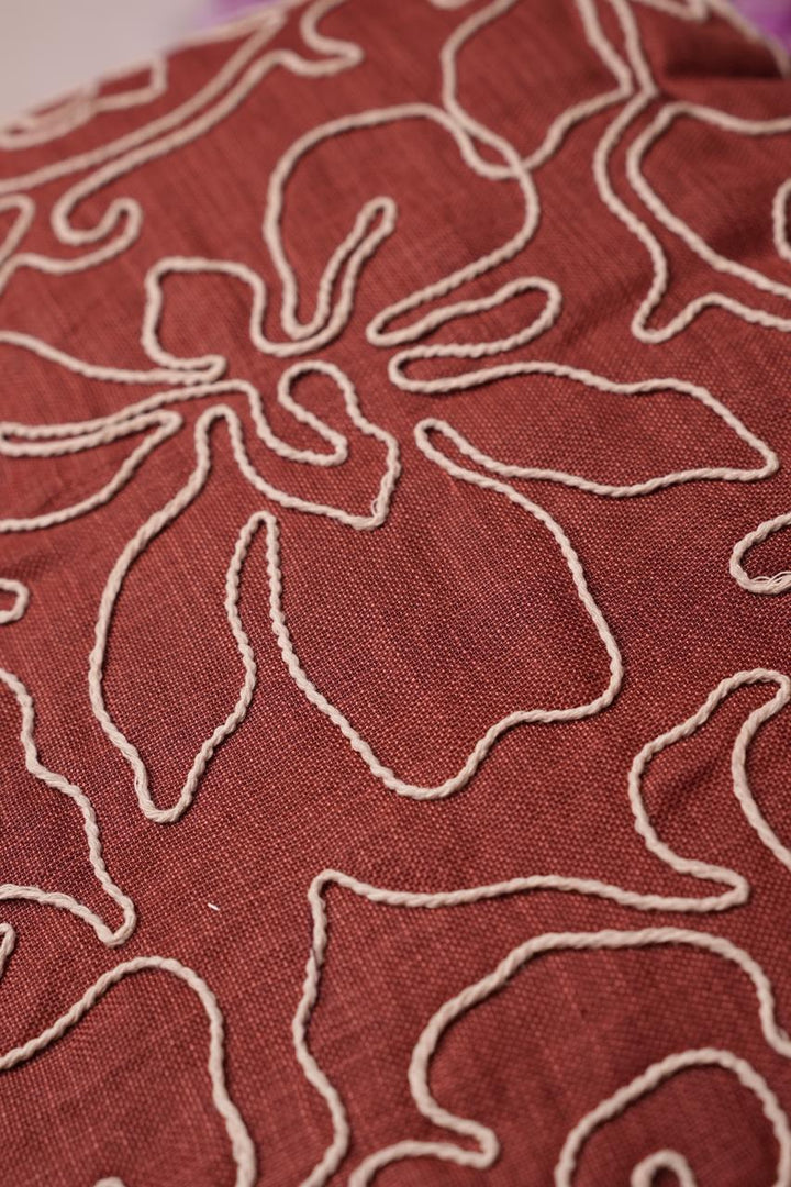 Art Linen Material TRF4695 Burnt Orange