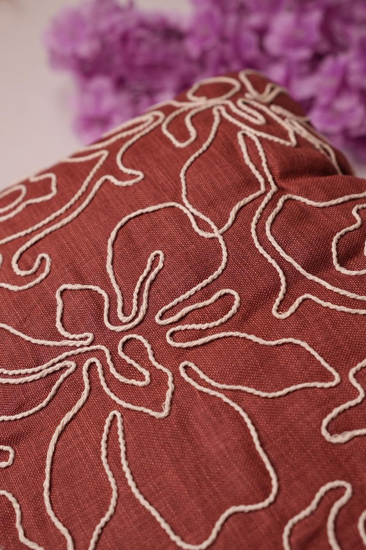 Art Linen Material TRF4695 Burnt Orange