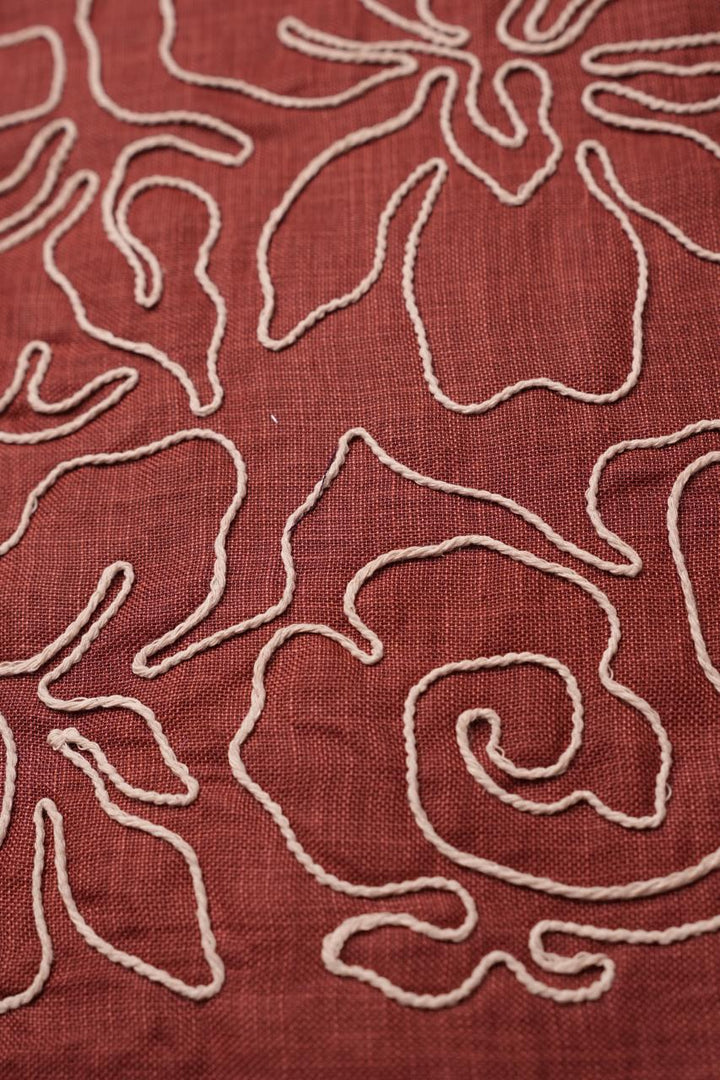 Art Linen Material TRF4695 Burnt Orange