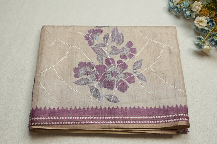 Semi Tussar Saree TSA4708