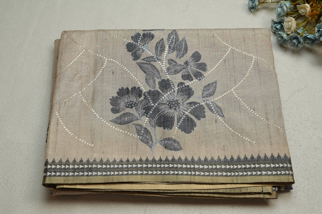 Semi Tussar Saree TSA4708