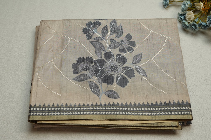 Semi Tussar Saree TSA4708